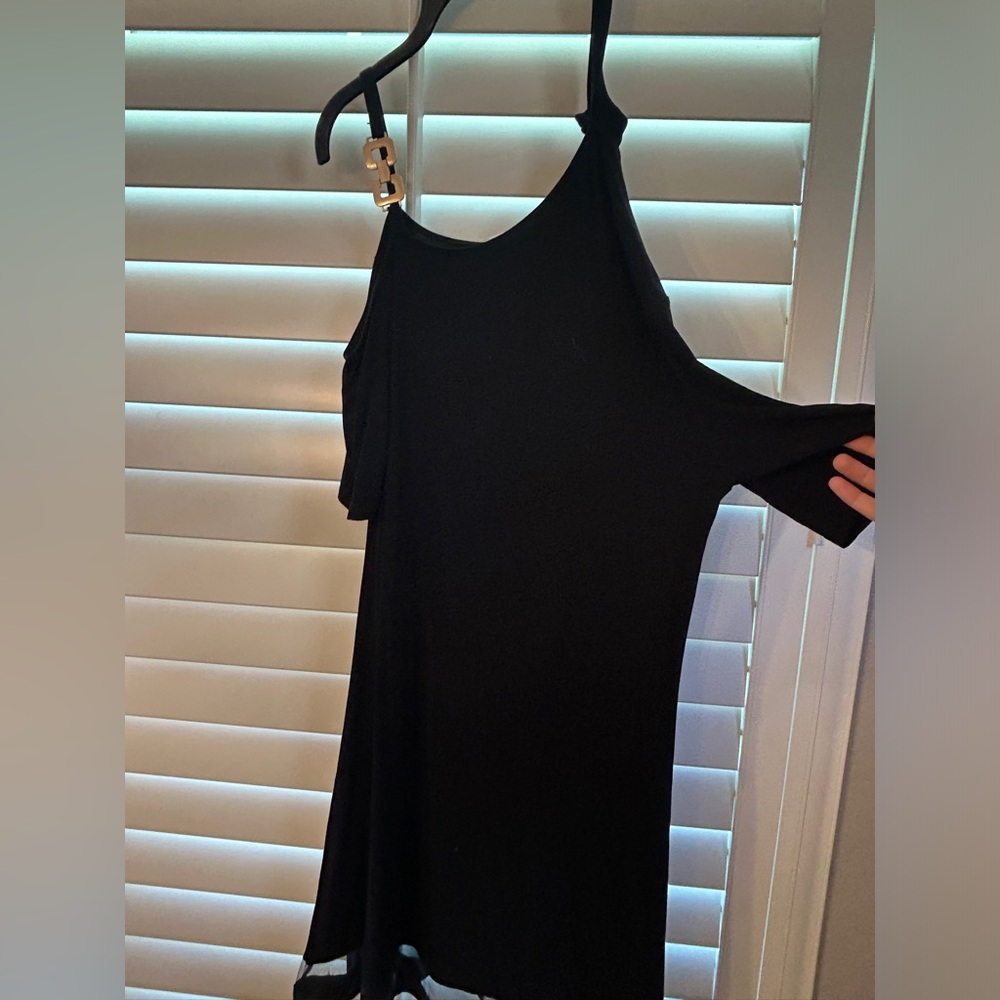 Asymmetrical black dress
